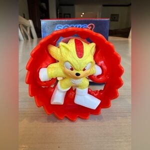 Sonic the Hedgehog 3 Happy Meal Toy – Shadow Red Roller (#8) – Limited Edition